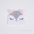 Adorable bonnet de tricot d'hiver pour enfants